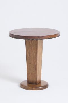 Leather Top Side Table - 4739131