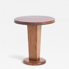 Leather Top Side Table - 4739132