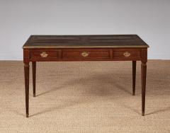 Leather Topped and Brass Trimmed Louis XVI Writing Table - 4218714