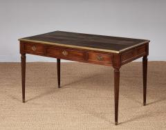 Leather Topped and Brass Trimmed Louis XVI Writing Table - 4218716