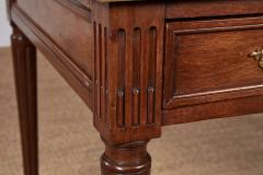 Leather Topped and Brass Trimmed Louis XVI Writing Table - 4218720