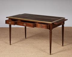 Leather Topped and Brass Trimmed Louis XVI Writing Table - 4218723