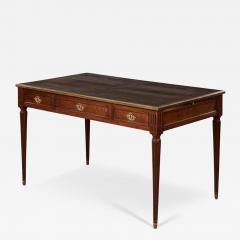 Leather Topped and Brass Trimmed Louis XVI Writing Table - 4219177