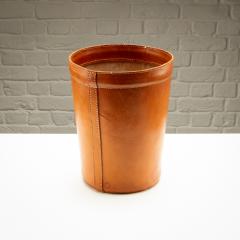 Leather Waste Paper Basket Denmark 1960s - 3891717