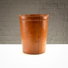 Leather Waste Paper Basket Denmark 1960s - 3891719