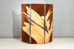 Leather and Suede Screen Room Divider 1970 - 2921581