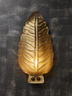 Leaves Shaped Murano Glass Wall Sconces - 3068148
