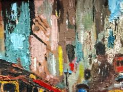 Lee Colber Abstract Lee Colber San Fransisco Street Car Oil Painting Impasto Techniques - 4507485