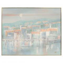 Lee Reynolds Large Scale Signed Lee Reynolds Landscape Oil Painting Mid Century Modern 1960s - 4317354