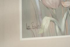 Lee Reynolds Large Scale Signed Lee Reynolds Lilies Oil Painting Mid Century Modern 1960s - 4317408