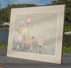 Lee Reynolds Large Scale Signed Lee Reynolds Lilies Oil Painting Mid Century Modern 1960s - 4317429