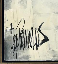 Lee Reynolds Large Vintage Lee Reynolds Abstract Butterfly Painting Framed - 3611922