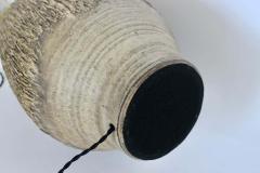 Lee Rosen Large Pair Lee Rosen for Design Technics Textured Taupe Pottery Lamps - 2845339