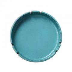 Lee Rosen Lee Rosen Design Technics Ashtray Ceramic Blue Turquoise Brown Signed - 3313193