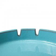 Lee Rosen Lee Rosen Design Technics Ashtray Ceramic Blue Turquoise Brown Signed - 3313204