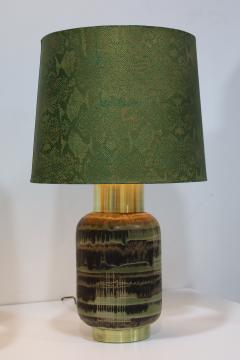 Lee Rosen Pair of Lee Rosen Ceramic and Brass Lamps - 4422593