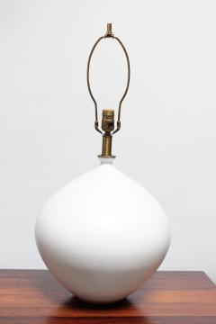 Lee Rosen Pair of Oversized White Ceramic Table Lamps by Lee Rosen for Design Technics - 2546865