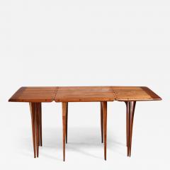 Lee Swennes Lee Swennes studio craft drop leaf table with sixteen legs American 1960s - 772774