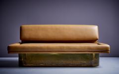 Leena Kolinen Sofa in Light Brown Faux Leather Finland 1960s - 3227723