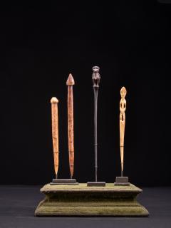 Lega People DRC Two Ceremonial Bone Hairpins from the Lega people in DRC  - 2466386