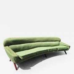 Leif Hansen Outstanding Leif Hansen Style Curved Danish Modern Sofa Mid Century - 2710002