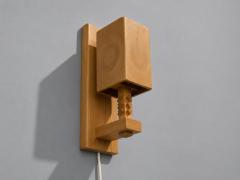 Leif Wikner Swedish Modern Pine Wall Sconce Sweden 1970s - 4636292