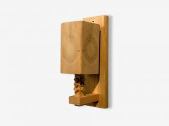 Leif Wikner Swedish Modern Pine Wall Sconce Sweden 1970s - 4636293