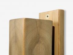 Leif Wikner Swedish Modern Pine Wall Sconce Sweden 1970s - 4636296