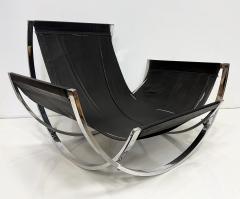 Lennart Bender Space Age Lennart Bender Chrome and Leather Lounge Chair Apollo  - 4523008