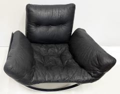 Lennart Bender Space Age Lennart Bender Chrome and Leather Lounge Chair Apollo  - 4523027