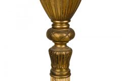 Lenox Art Deco Style Brass and Bone China Floor Lamp Torchiere - 4665653