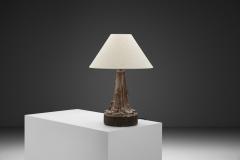 Leo En e Stoneware Table Lamp by Leo En e for En e Keramik Denmark ca 1960s - 4556169