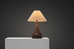 Leo En e Stoneware Table Lamp by Leo En e for En e Keramik Denmark ca 1960s - 4556170
