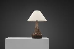 Leo En e Stoneware Table Lamp by Leo En e for En e Keramik Denmark ca 1960s - 4556171
