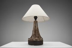 Leo En e Stoneware Table Lamp by Leo En e for En e Keramik Denmark ca 1960s - 4556174