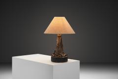Leo En e Stoneware Table Lamp by Leo En e for En e Keramik Denmark ca 1960s - 4561719