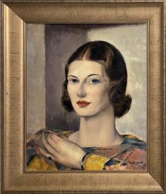 Leon Abraham Kroll Portrait of an Elegant Young Woman in Warm Grays and Soft Ochers - 2198061