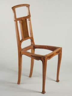 Leon Benouville Leon Benouville single Art Nouveau side chair - 3140386