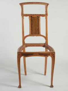 Leon Benouville Leon Benouville single Art Nouveau side chair - 3140389