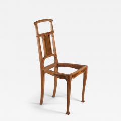 Leon Benouville Leon Benouville single Art Nouveau side chair - 3143666