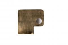 Leon Calderi 1970s polished bronze abstract sconces attributed to Leon Calderi - 2945573