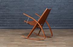 Leon Meyer Californian Studio Modern Teak Rocking Chair by Leon Meyer - 4346877