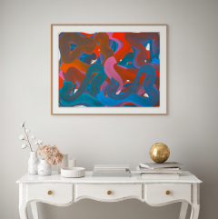 Leon Phillips Wiggle No 22 Abstract painting 2023 - 3598014