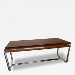 Leon Rosen American Modern Palisander and Chrome Desk Leon Rosen For Pace - 4703755