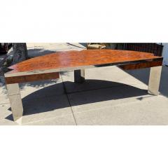 Leon Rosen Leon Rosen for Pace Collection MCM Mezzaluna Demilune Executive Desk - 4215859