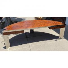 Leon Rosen Leon Rosen for Pace Collection MCM Mezzaluna Demilune Executive Desk - 4215860