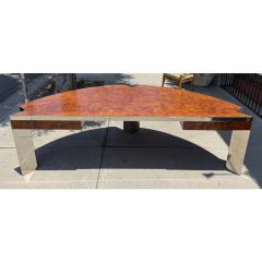Leon Rosen Leon Rosen for Pace Collection MCM Mezzaluna Demilune Executive Desk - 4215862