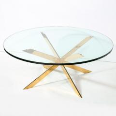 Leon Rosen Mid Century Modernist Double X Base Cocktail Table by Leon Rosen for Pace - 3452303