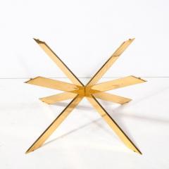 Leon Rosen Mid Century Modernist Double X Base Cocktail Table by Leon Rosen for Pace - 3452308