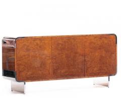 Leon Rosen Pace Burl Wood and Chrome Credenza by Leon Rosen circa 1974 - 1976024